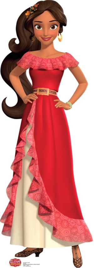 Elena of Avalor Life-Size Cardboard Cutout 23in x 63in - Party City