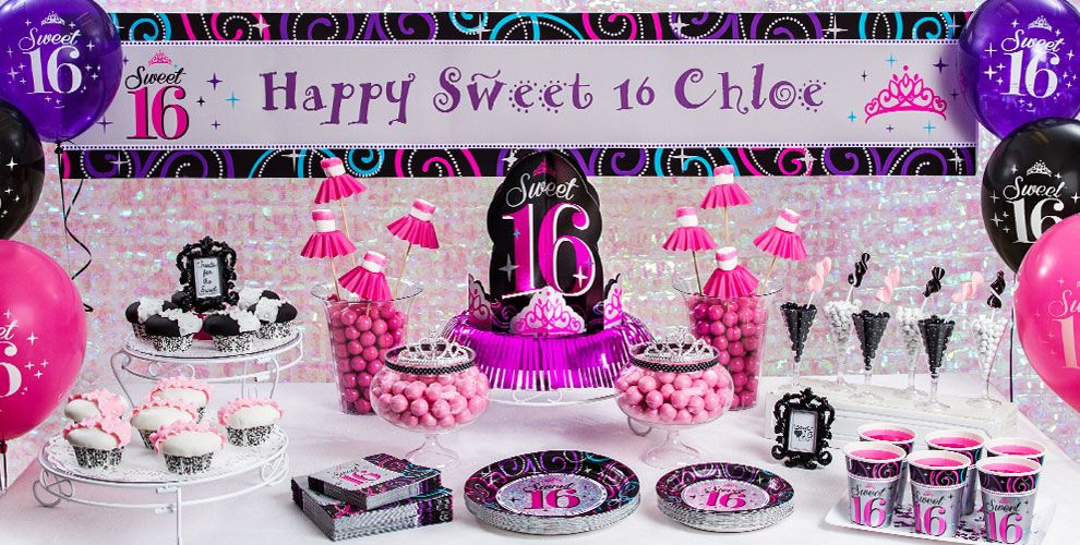 Sweet 16 Sparkle Party Supplies Sweet 16 Birthday Party City