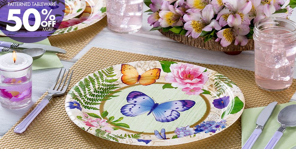 In the Garden Tea Party Supplies Party City