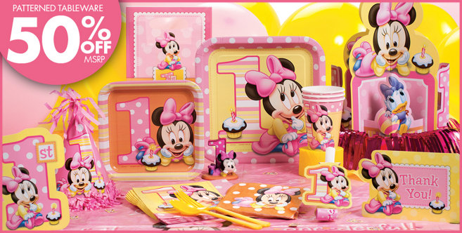 Minnie Mouse 1st Birthday Party Supplies - Party City