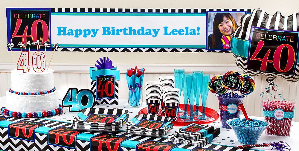Celebrate 40th Birthday Party Supplies 40th Birthday Party City
