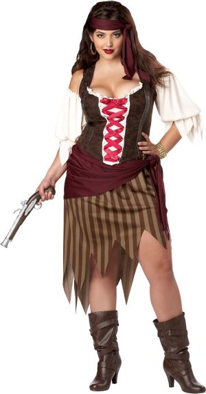 Adult Plus Size Buccaneer Beauty Pirate Costume Party City 