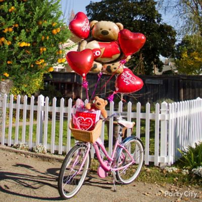 valentines teddy balloon