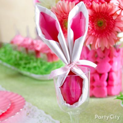 Easter Bunny Napkin Folding How To Party City