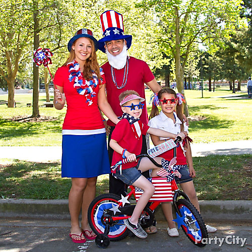 American Flag Patriotic Bike Parade Decorations 