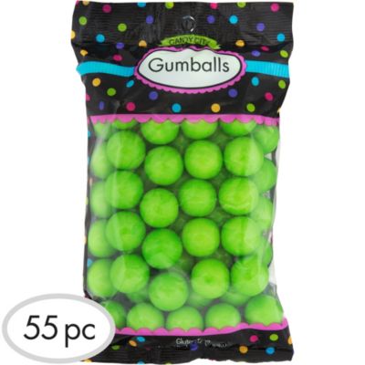 Kiwi Green Gumballs 56pc - Party City