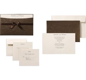 Embossed Wedding Invitation Kits 10