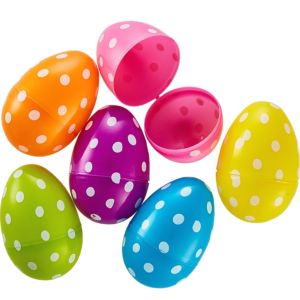 Polka Dot Fillable Easter Eggs 6ct - Party City