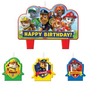 PAW Patrol Birthday Candles 4ct - Party City