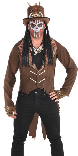 Witch Doctor Tailcoat Jacket - Party City