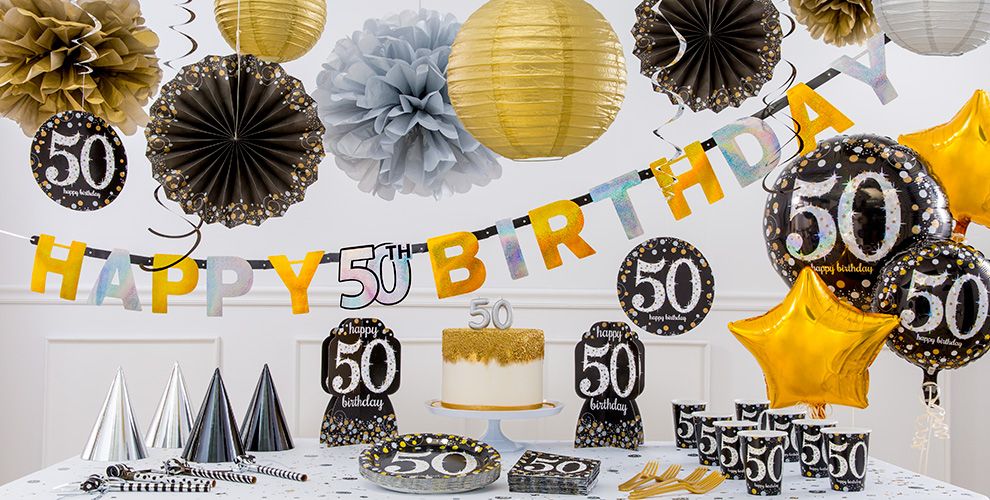 Sparkling Celebration 50th Birthday Party Supplies Party 