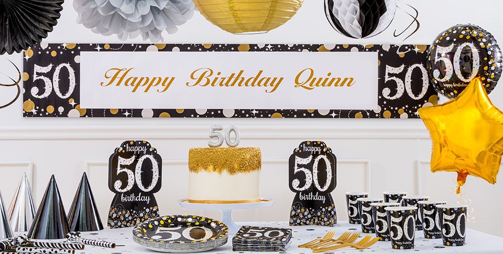 Sparkling Celebration 50th  Birthday  Party  Supplies  Party  