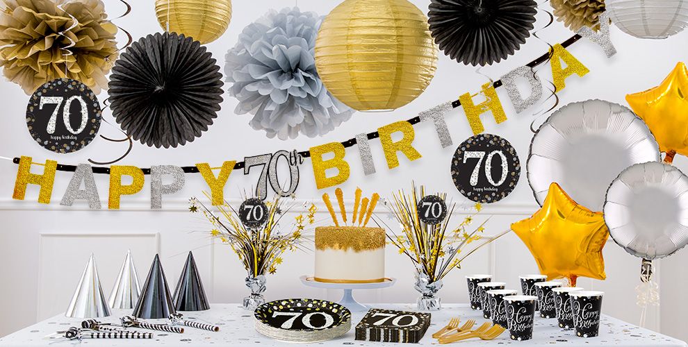 Sparkling Celebration 70th  Birthday  Party  Supplies  Party  