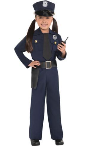 Girls Classic Police Officer Costume - Party City