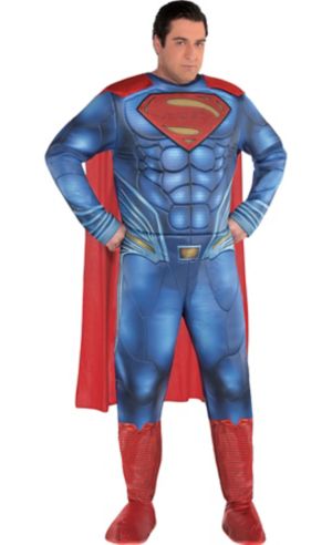 Adult Superman Muscle Costume Plus Size - Justice League Part 1 - Party ...