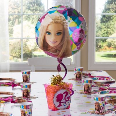party city barbie balloons