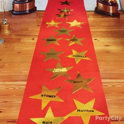 Red Carpet Walk of Fame Idea - Red Carpet Hollywood Party Ideas ...