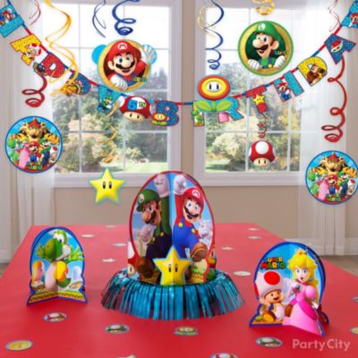 Super Mario DIY Centerpiece Idea - Table Decorating Ideas - Super Mario ...