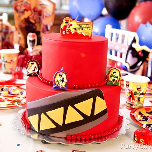 Power Rangers Fondant Cake How To Party City