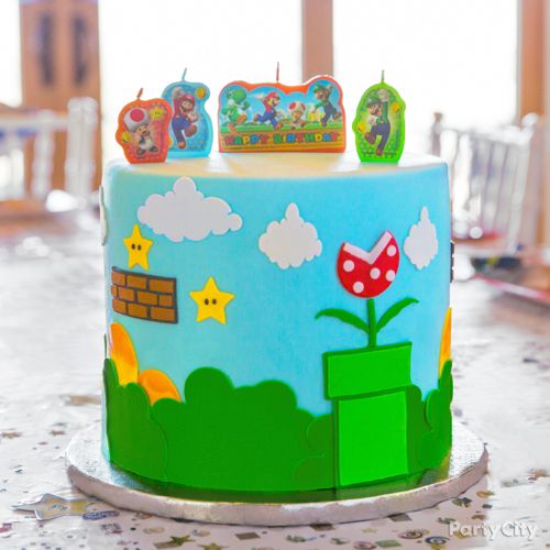 Super Mario Cake How Party City