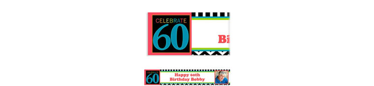 Custom 60th 65th Birthday Banners Custom Milestone Custom 60th 65th Birthday Banners Custom Milestone