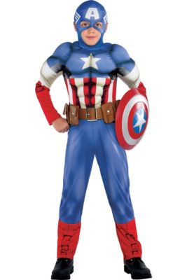 Avengers Hero Captain America Dressing Gown 6-7 Years
