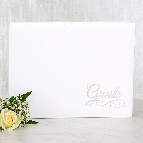 x 6in. 9in Sweet 16 White Guest Book